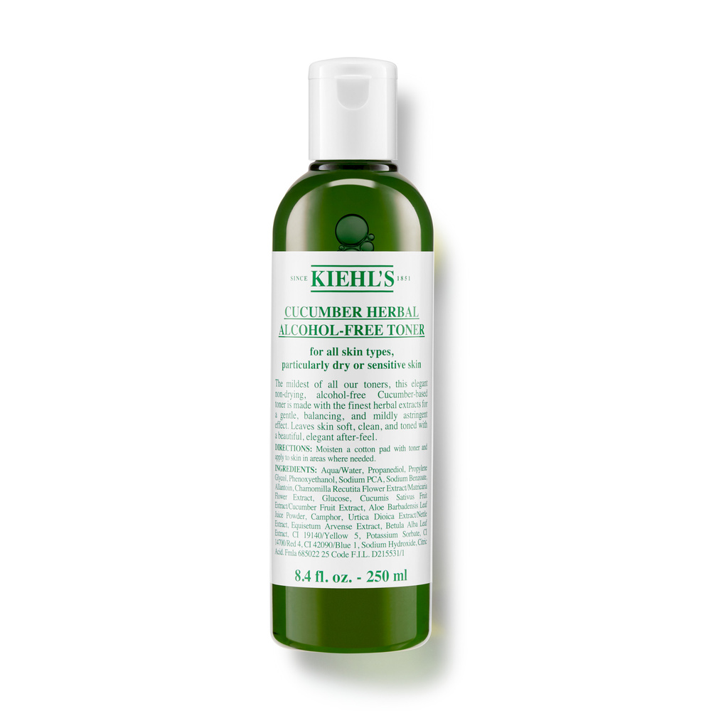kiehl's Cucumber Herbal Alcohol-Free Toner Tonique au concombre pour peaux sensibles