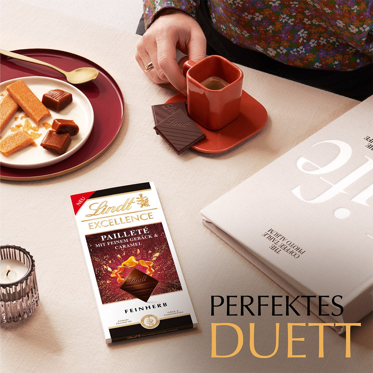 EXCELLENCE Pailleté mit feinem Gebäck & Caramel, 100g