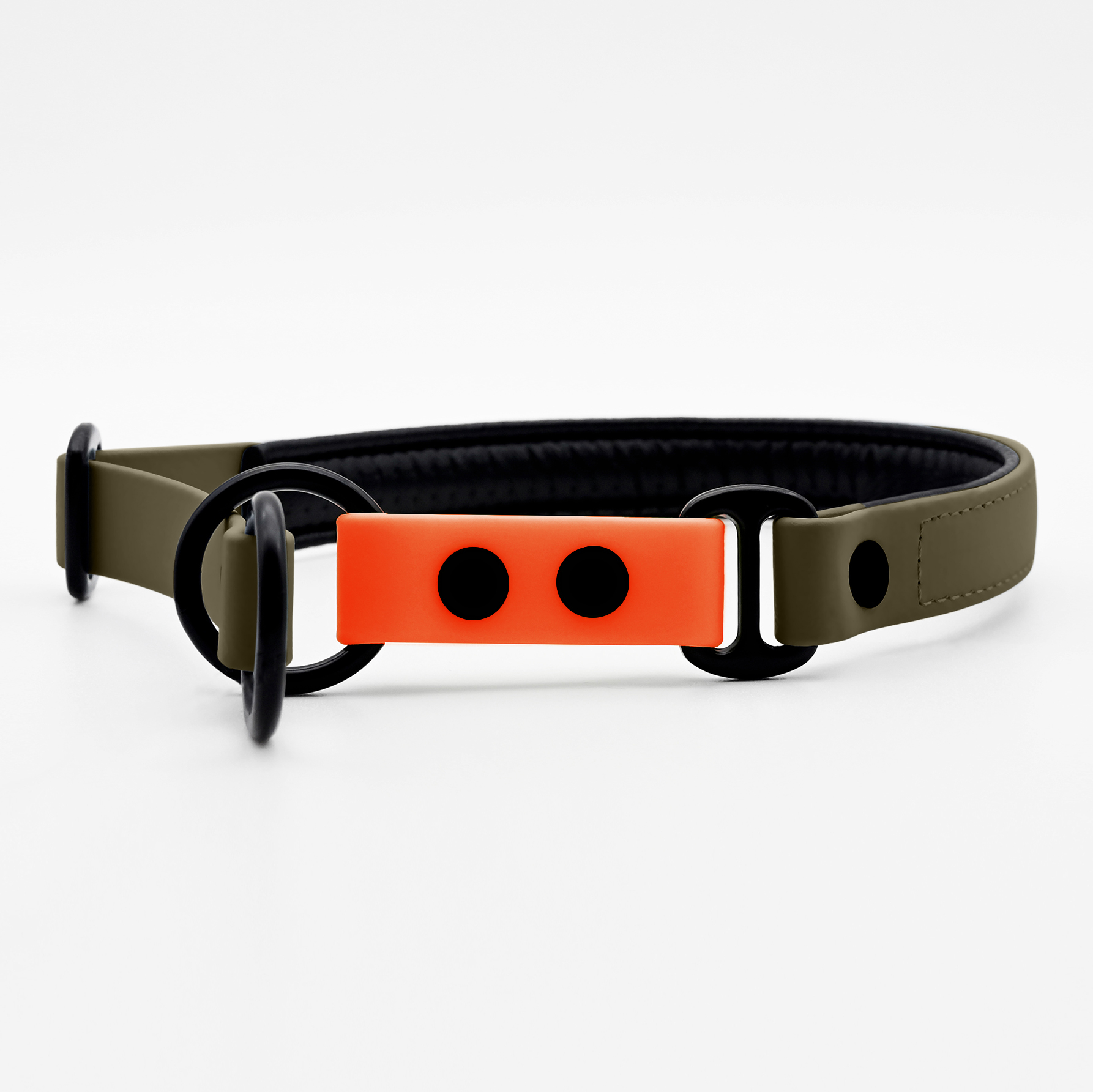 THE DOG IDEA Hundehalsbänder THE DOG IDEA Zugstopp Halsband Khaki XXL