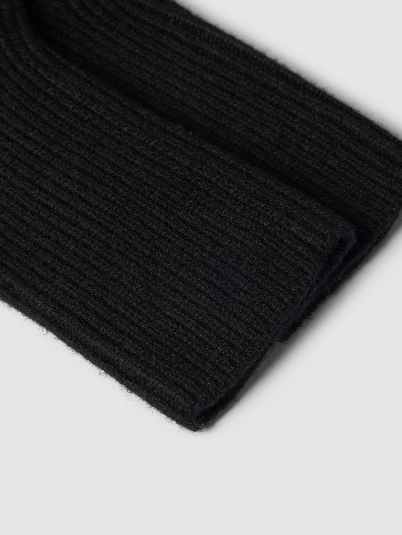 Handschuhe mit offener Vorderseite in schwarz