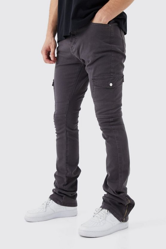 Tall Skinny Cargo-Hose mit Reißverschluss