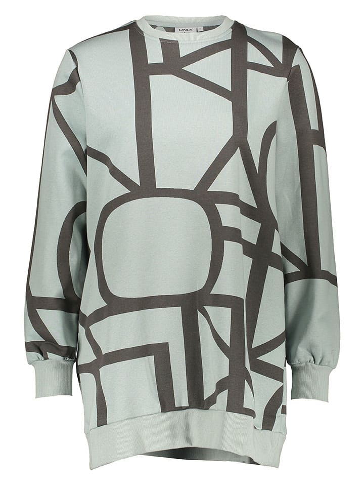 ONLY Sweatshirt in Hellgrün/ Braun günstig kaufen