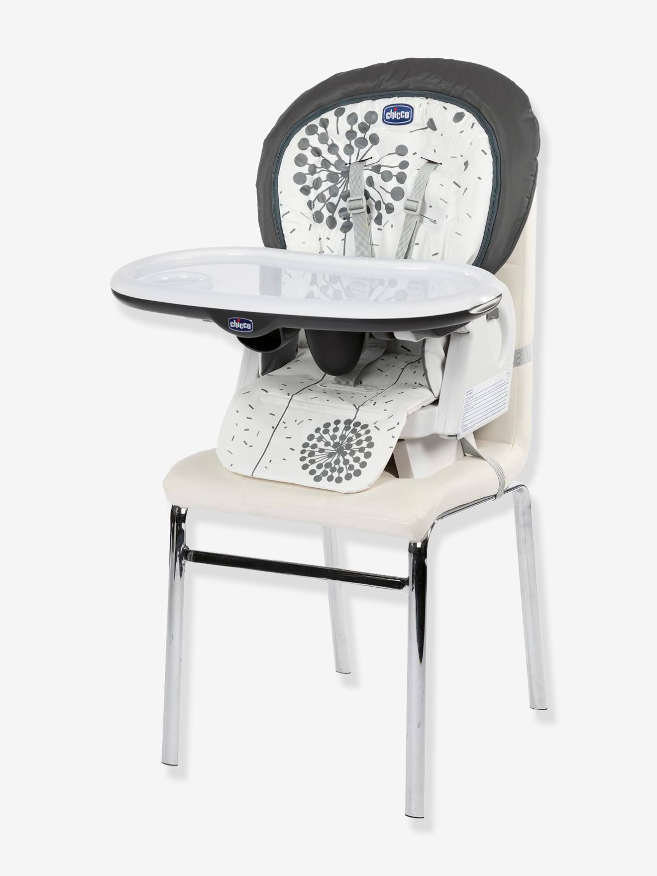 Chaise haute évolutive CHICCO Polly Progres5 gris