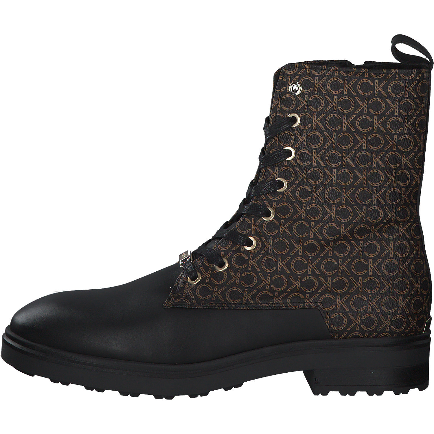 Calvin Klein HW0HW01314, Schnürstiefeletten, Damen, Braun