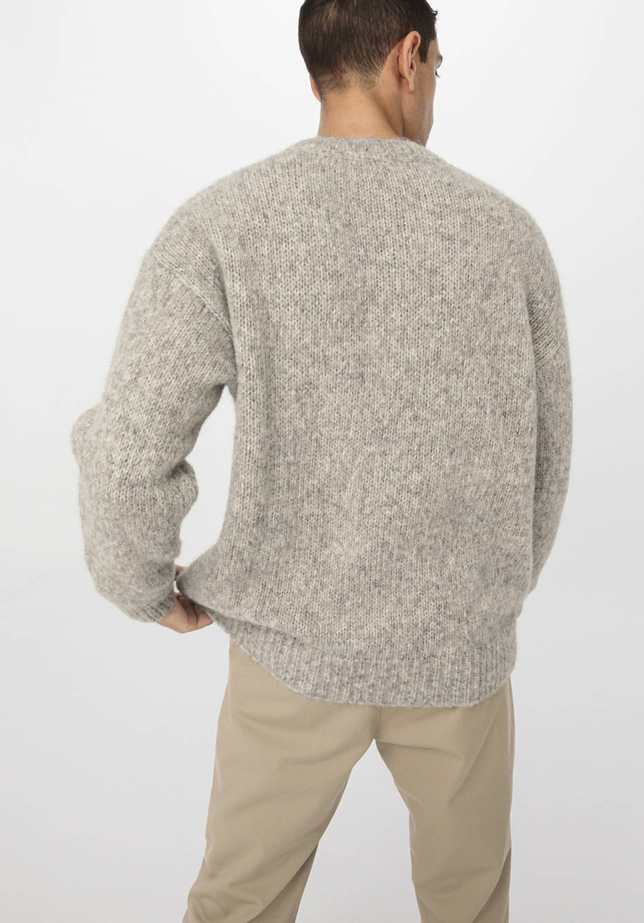 Pullover aus Alpaka mit Bio-Baumwolle
