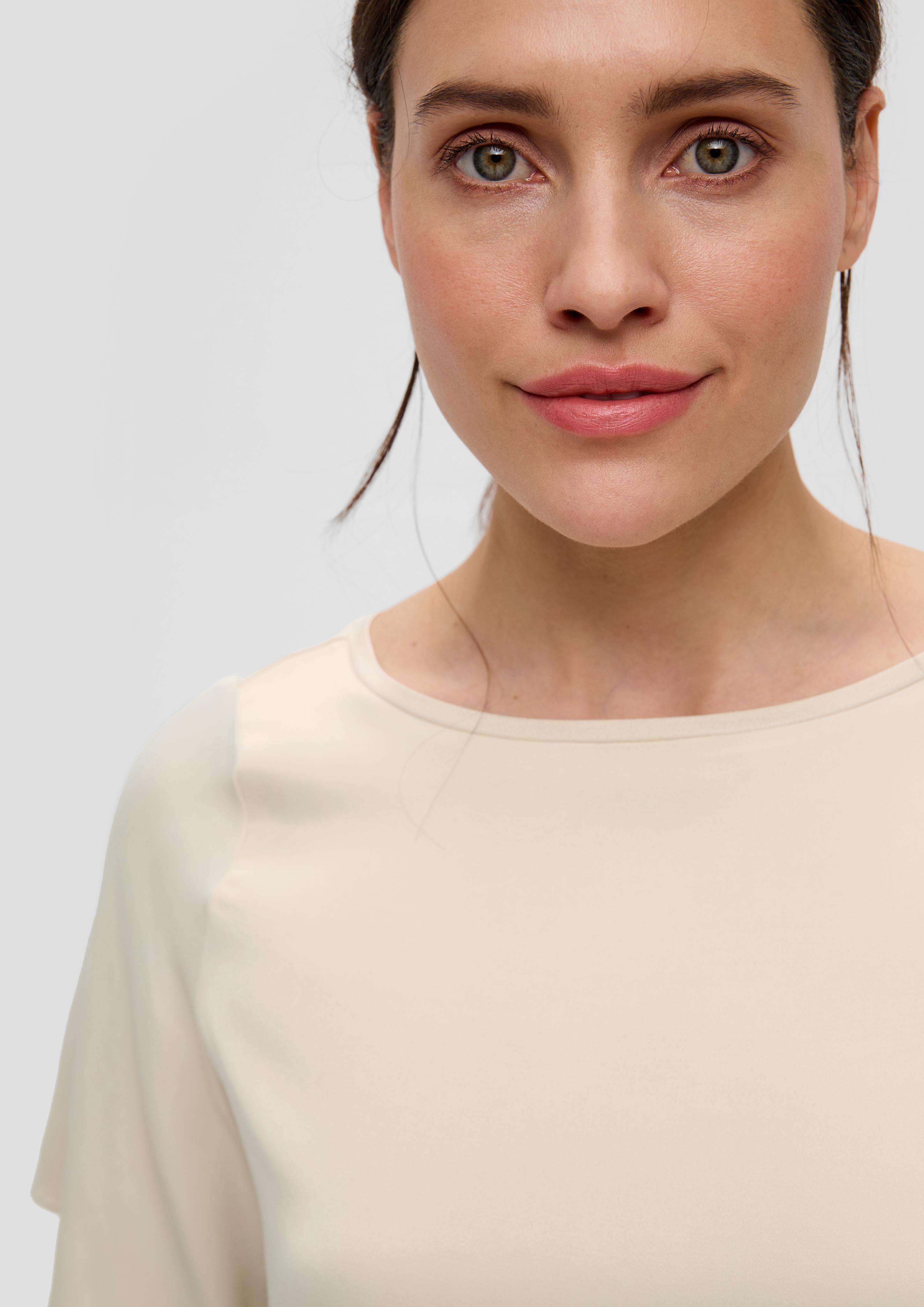 Viskoseshirt in Satin-Optik  2143878-8120