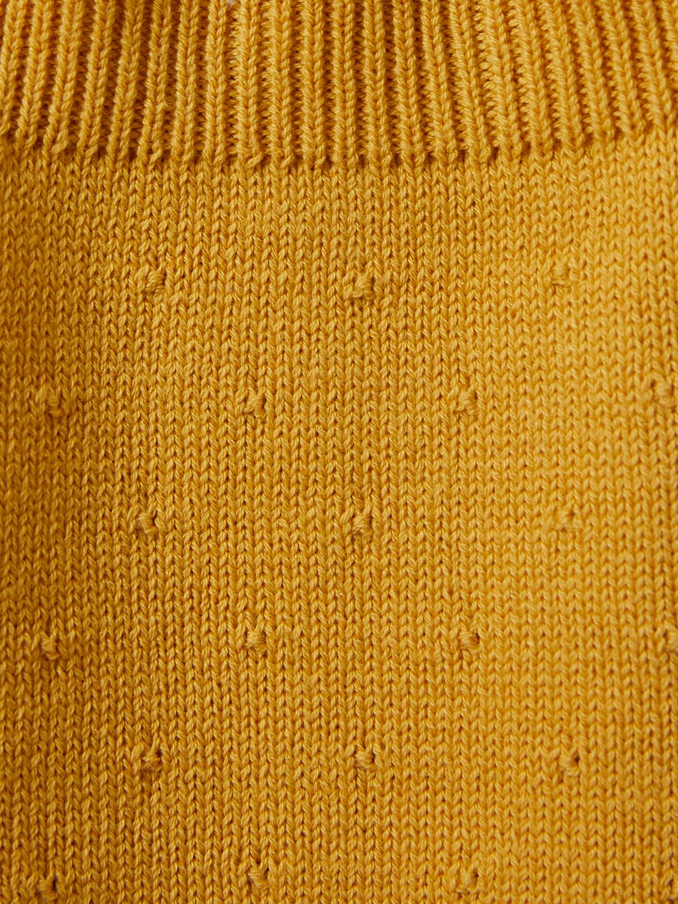 Pull Fille caraco CYRILLUS jaune ocre