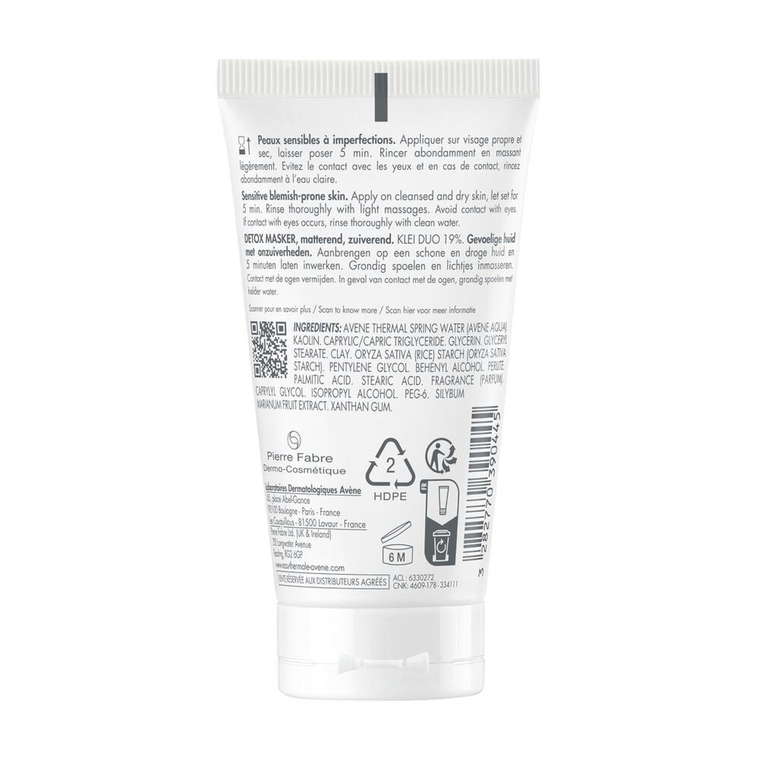 Eau Thermale Avène Cleanance Pur Masque détox