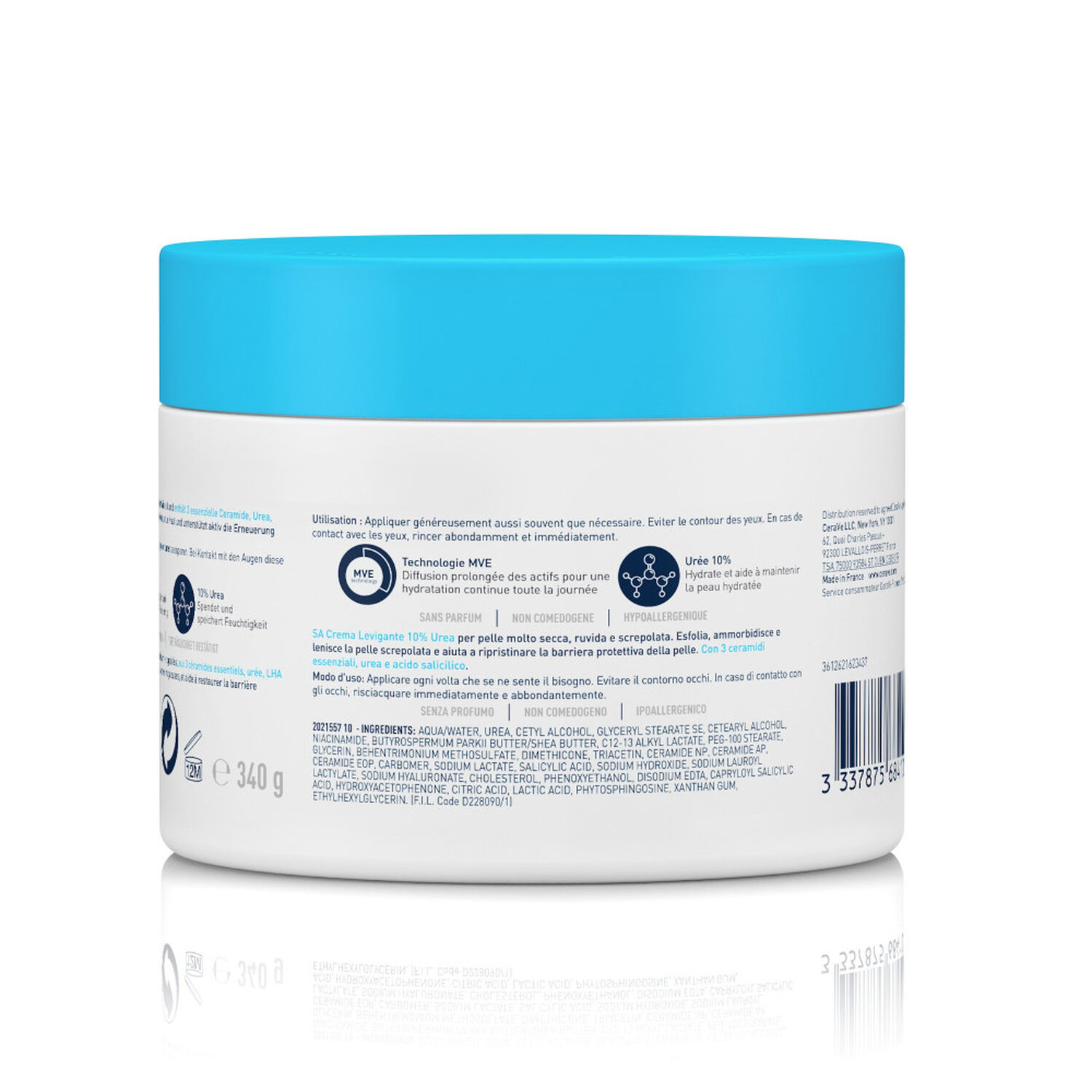 Cerave Crème Anti-Rugosités Peaux Sèches, Rugeuses & Squameuses