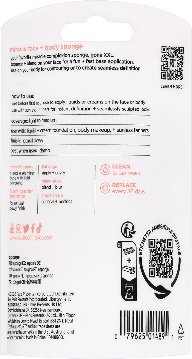 Make-Up Schwamm Miracle Face + Body, 1 St