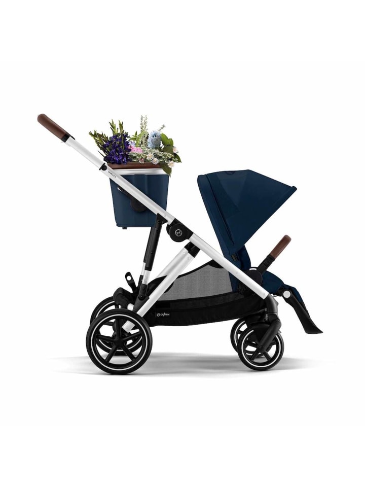 Cybex Cybex Gazelle S Kinderwagen - Farbe: Ocean Blue / Gestell Silver günstig kaufen onesize