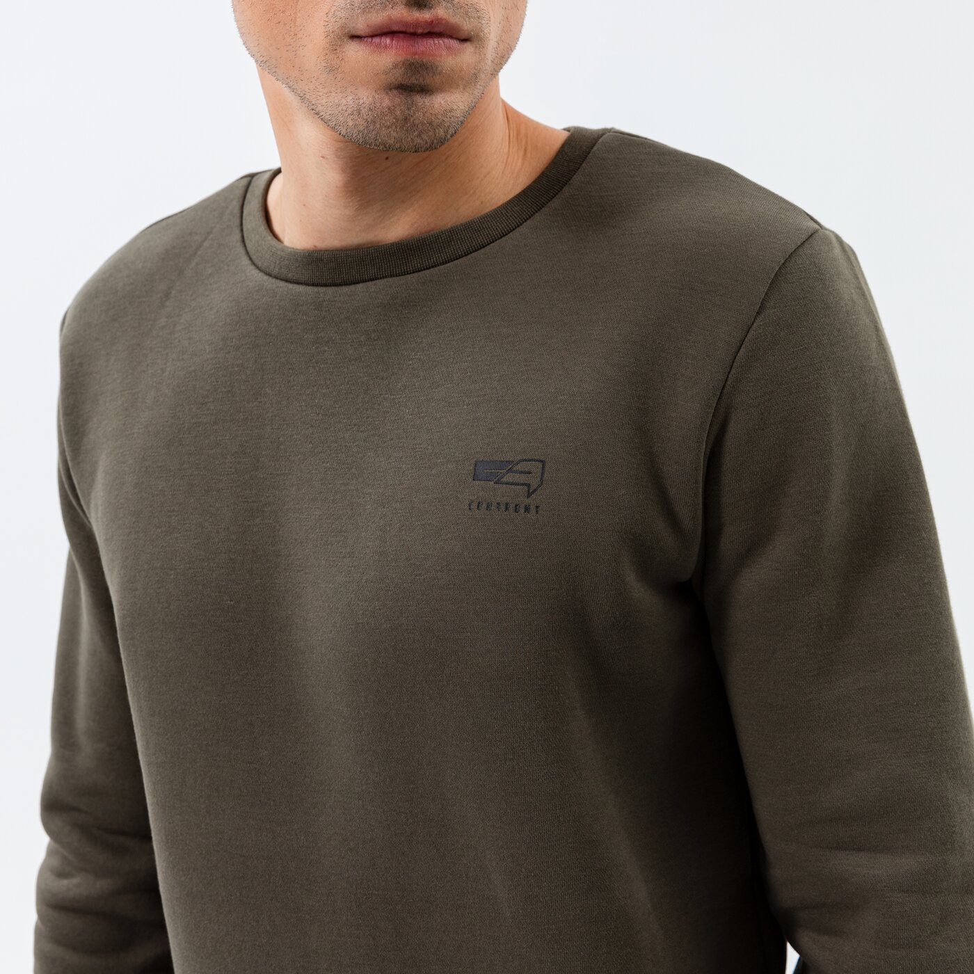 CONFRONT SWEATSHIRT SMALL LOGO CREW KHAKI Khaki