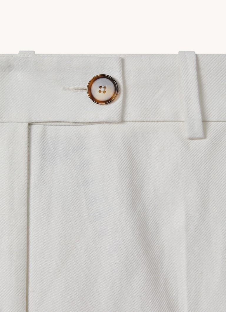 Reiss Lori high waist wide fit trousers in linen blend