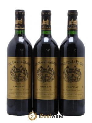 Château de La Rivière  2000 - Lot de 3 Bouteilles
