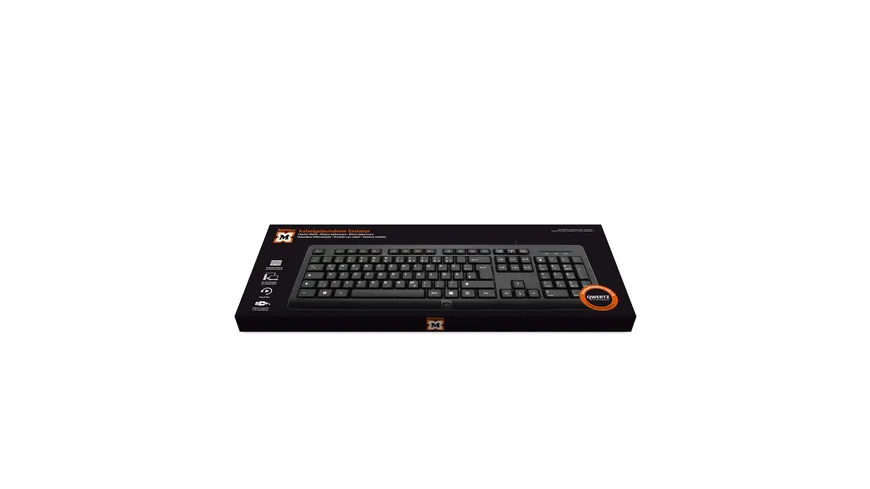 Müller kabelgebundene Tastatur, QWERTZ (DE/AT), schwarz