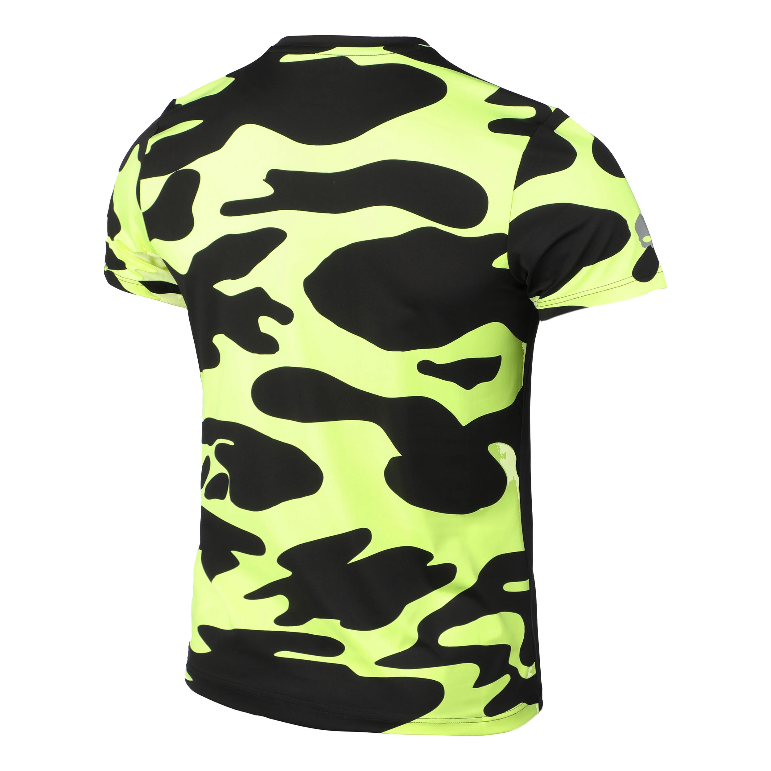Tech Camo T-Shirt Herren - Schwarz, Gelb