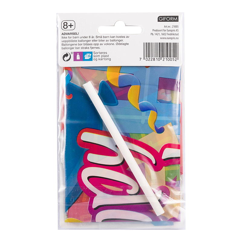 Giform Folieballong 45 cm Happy birthday