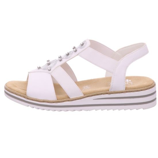 RIEKER Klassische Sandalen weiss