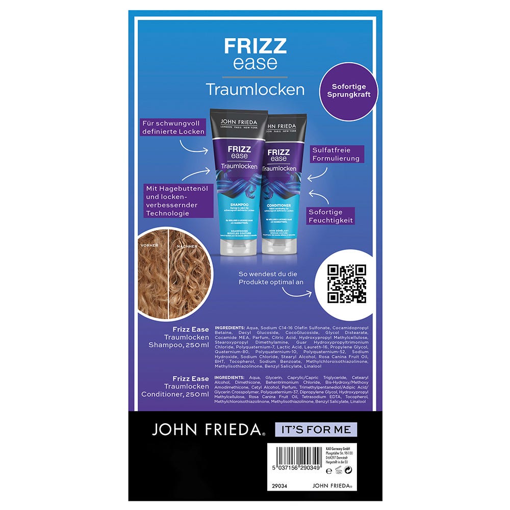 John Frieda Frizz Ease Traumlocken Shampoo + Conditioner Vorteils-Set