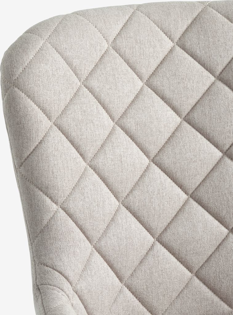 Chaise de salle à manger BELLINGE, tissu sable/couleur chêne