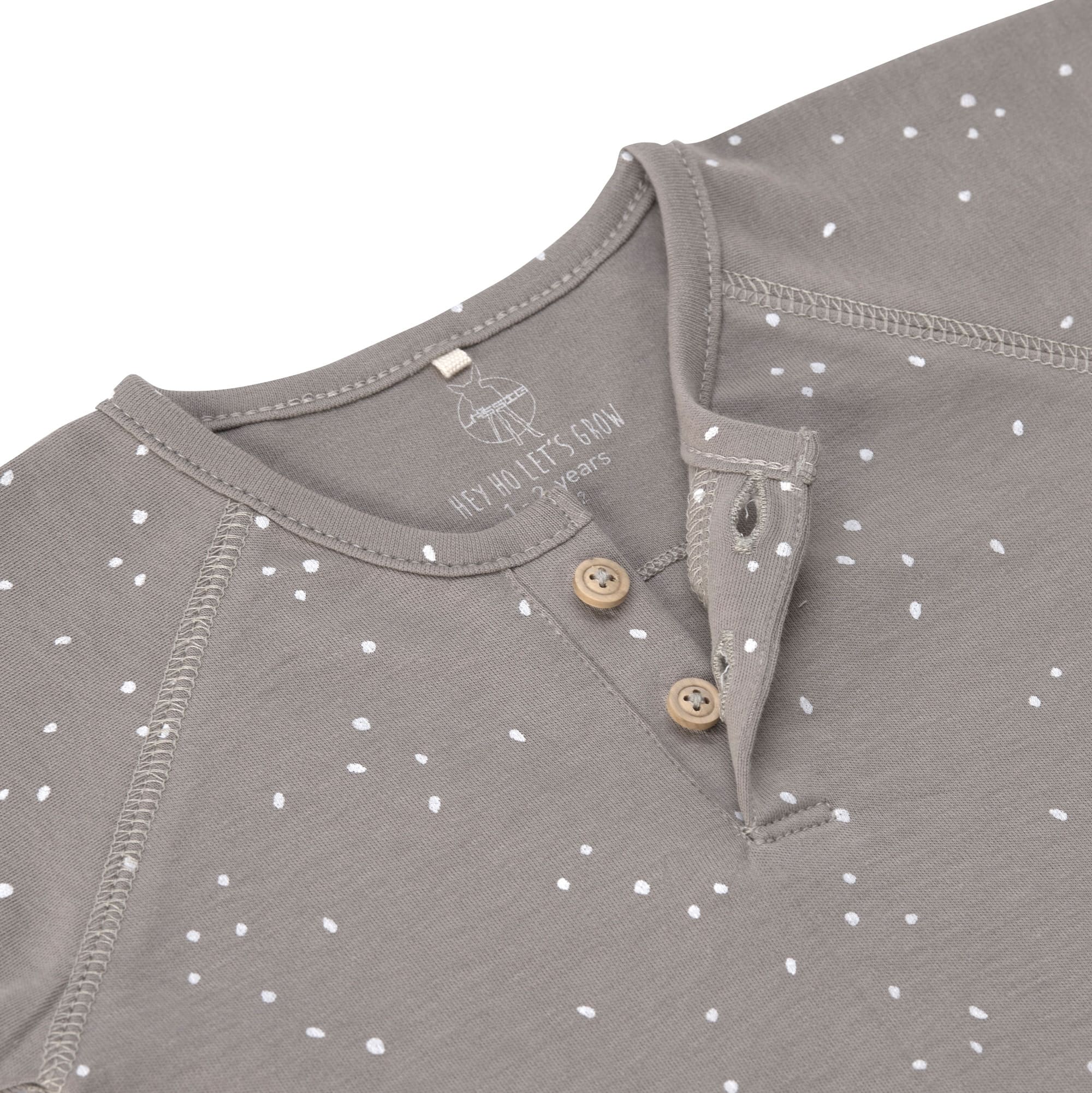 Baby Langarmshirts - Bio Baumwolle, Sprinkle Grau