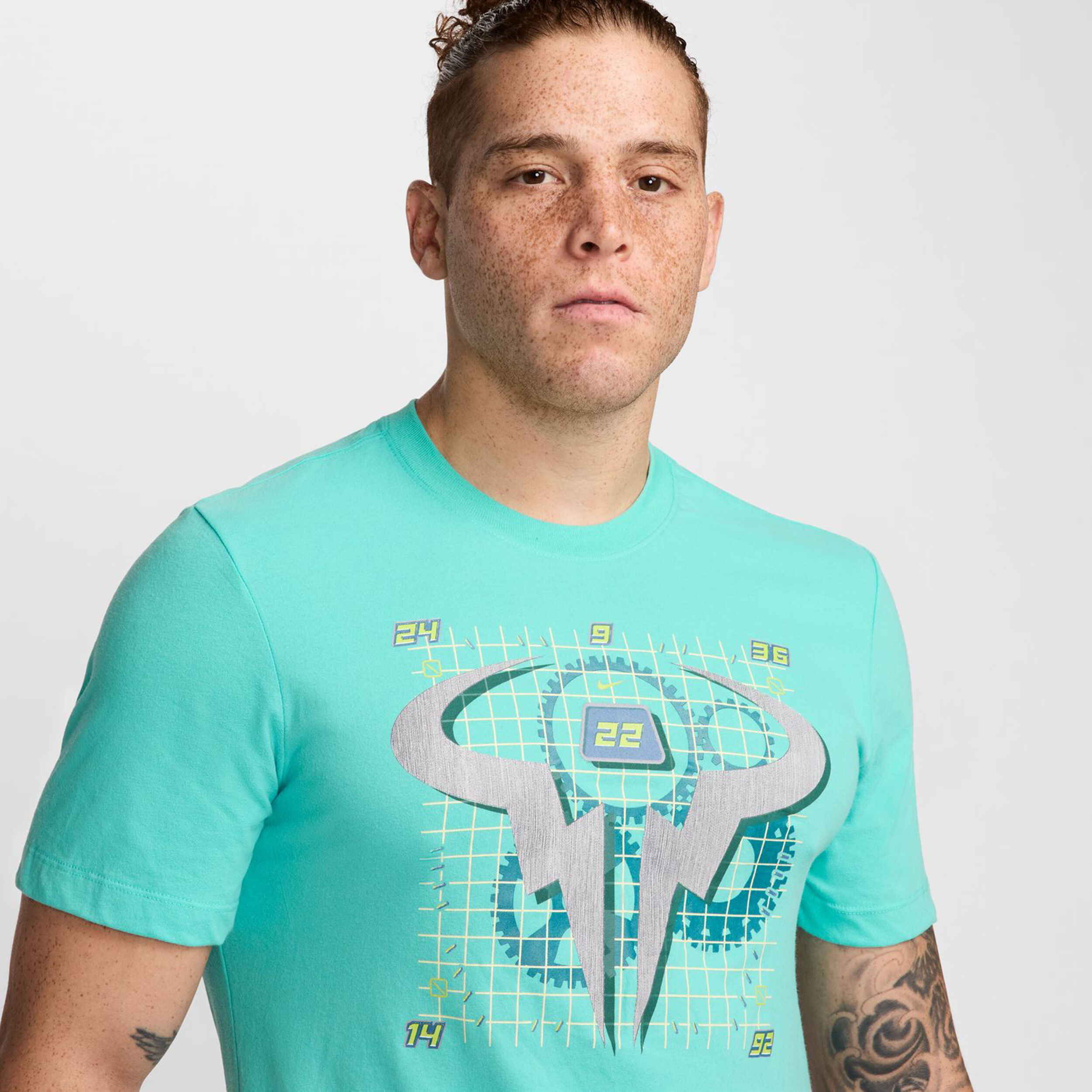 Dri-Fit RN OC T-Shirt Herren - Türkis, Mehrfarbig