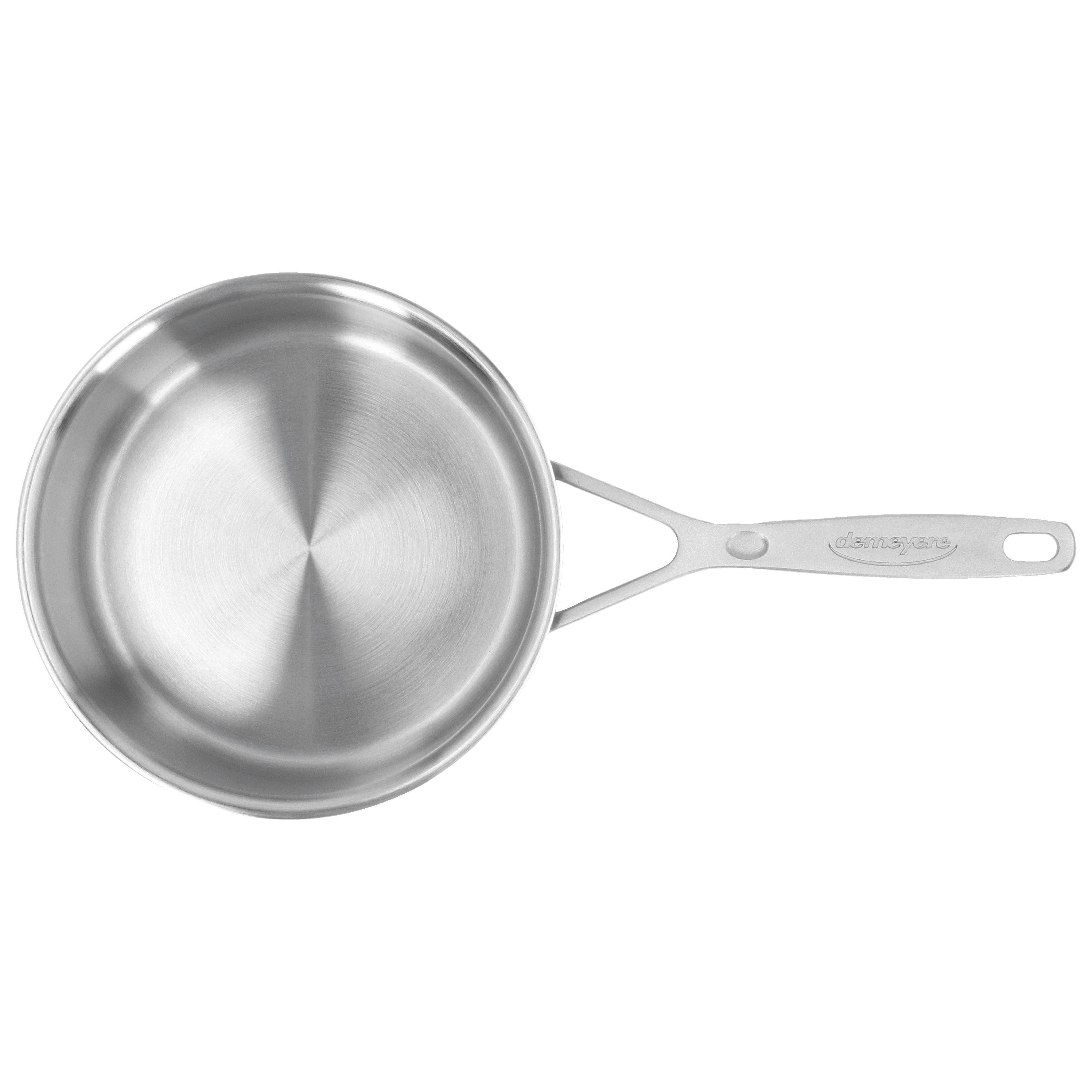 Stieltopf mit Deckel 20 cm, 18/10 Edelstahl, Silber