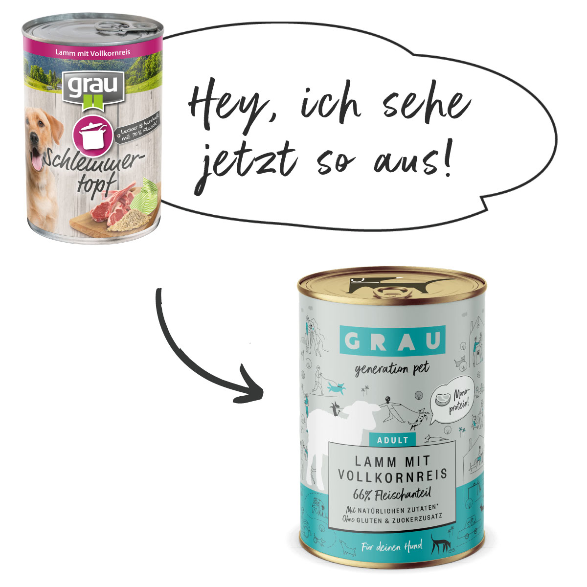 GRAU Hund Adult Lamm mit Vollkornreis günstig kaufen bei ZooRoyal