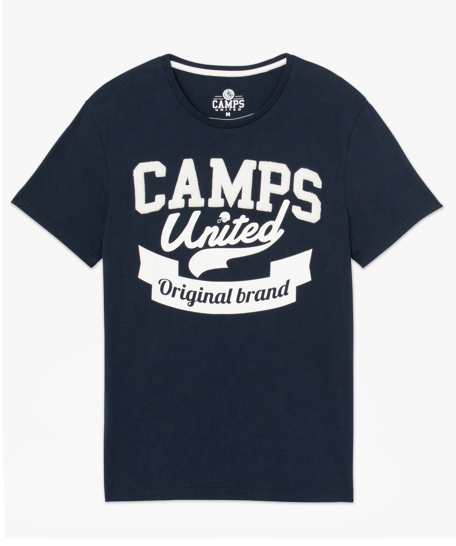 Tee-shirt homme à manches courtes avec inscription – Camp... bleu | GEMO