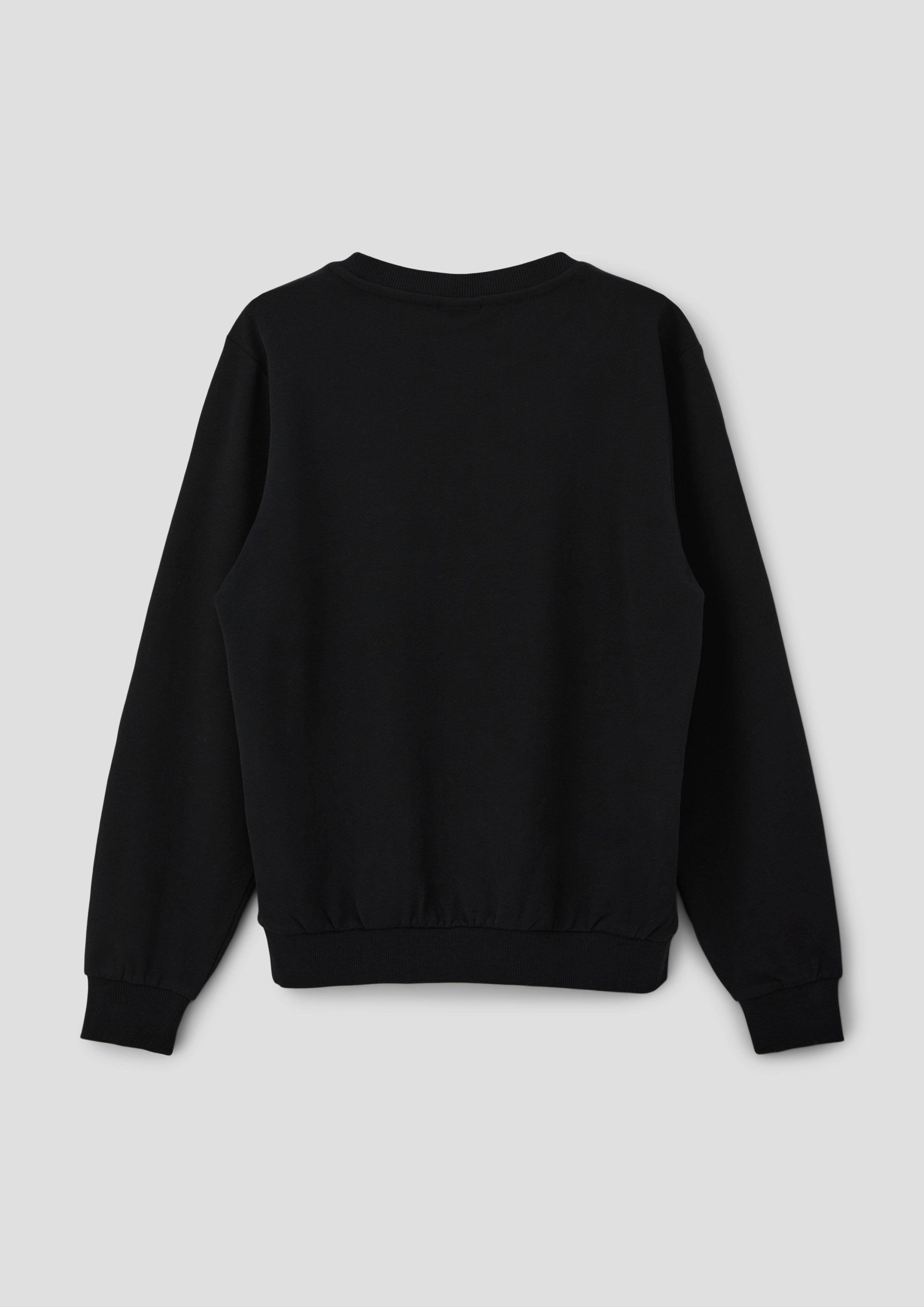 Sweatshirt mit gummiertem Statement-Print   2140100-9999