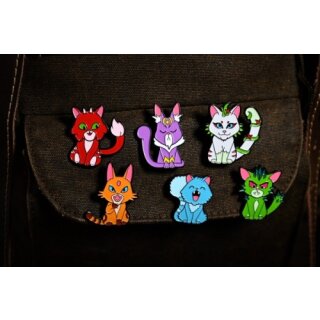 Die Insel der Katzen - Katzen-Pins (6)