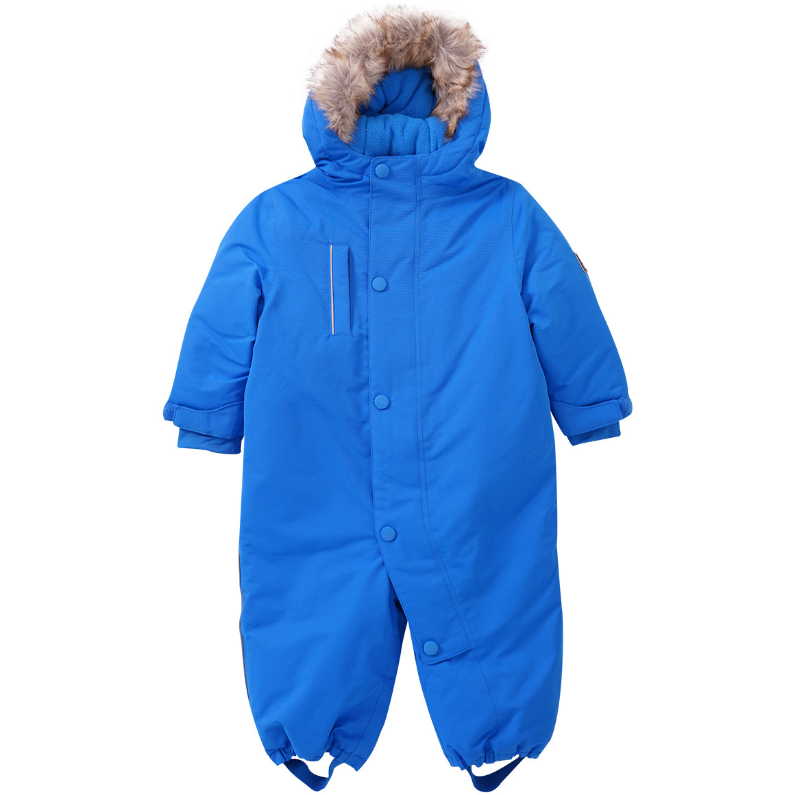 Baby Schneeoverall mit Fellimitat