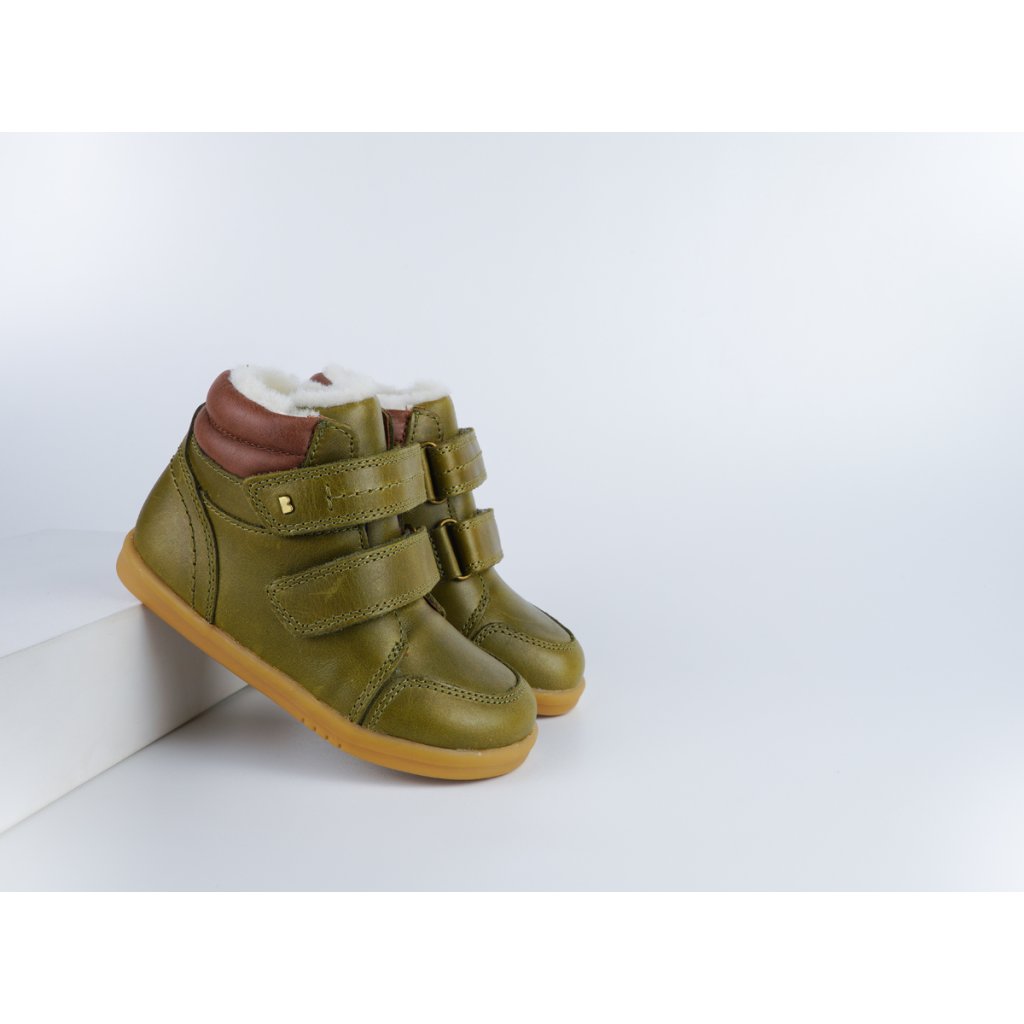 Bobux Timber Arctic Olive grüne gefütterten Stiefeletten