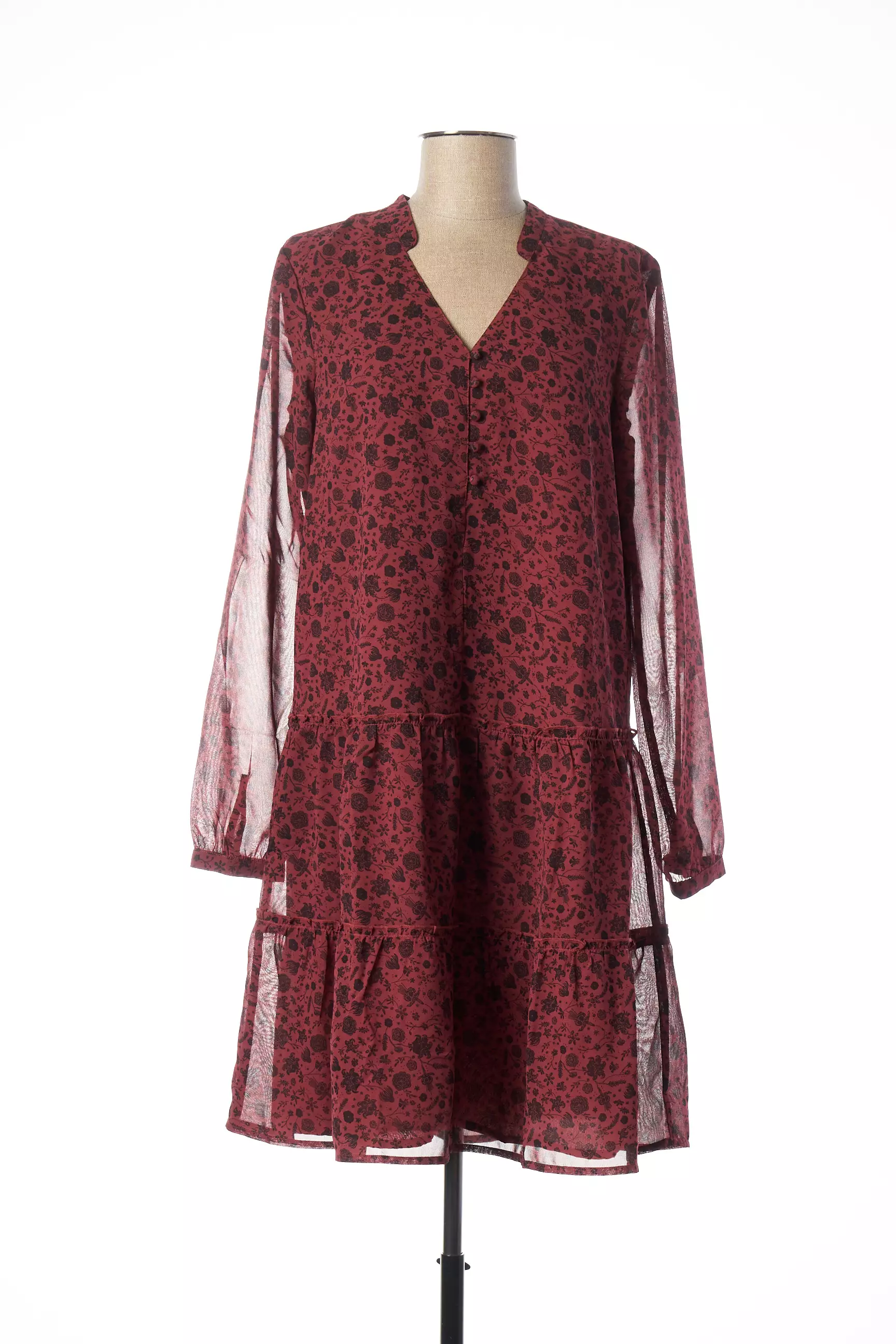 Mustang Robes Mi Longues Femme couleur rouge
