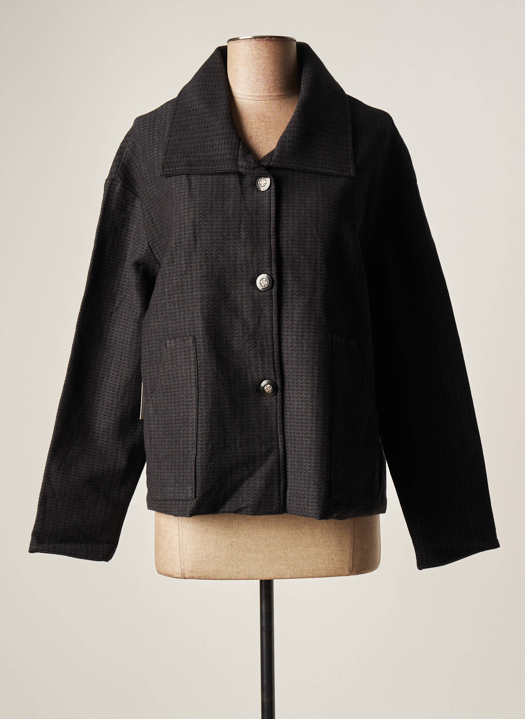 Agathe   Louise Manteaux Courts Femme couleur noir