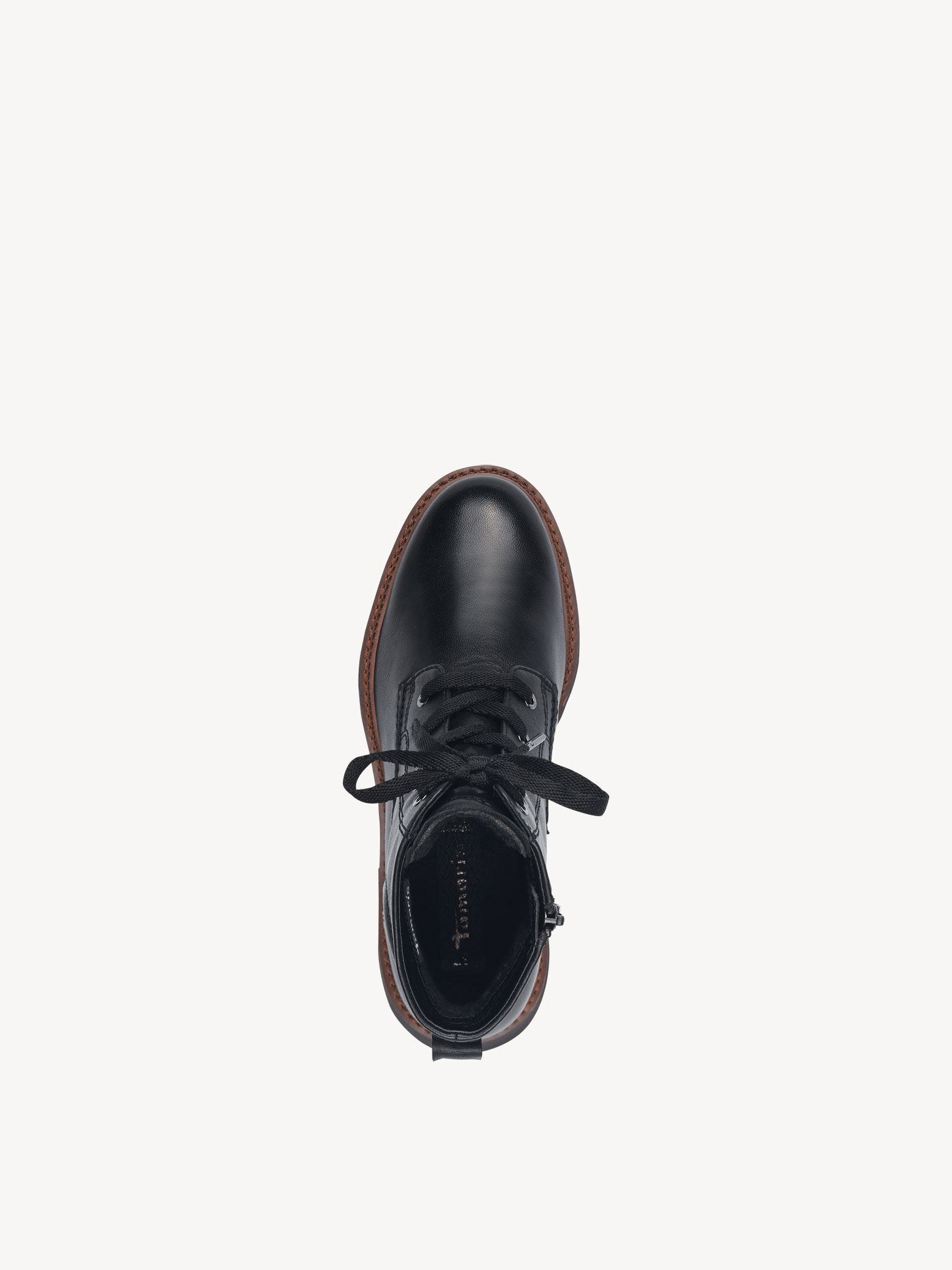 Bottine en cuir - noir
