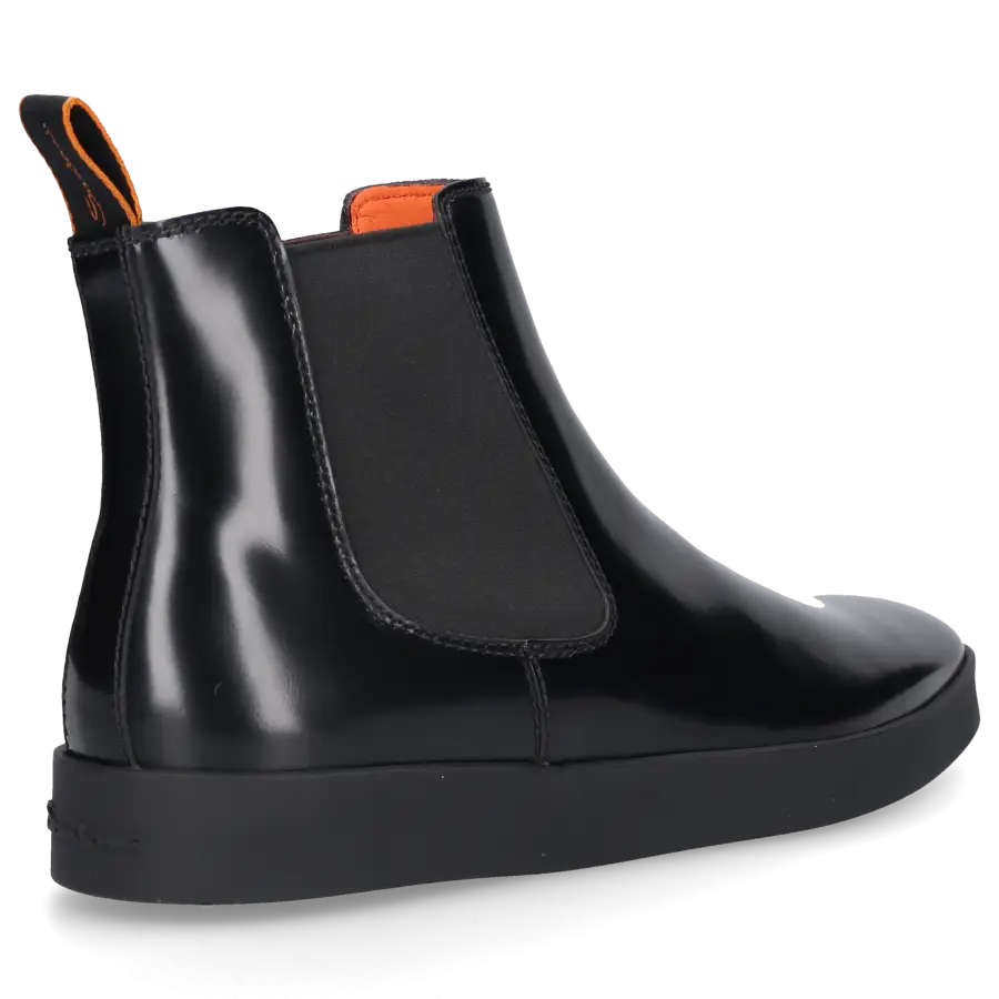 Santoni - Stiefeletten 17833 Kalbsleder - schwarz