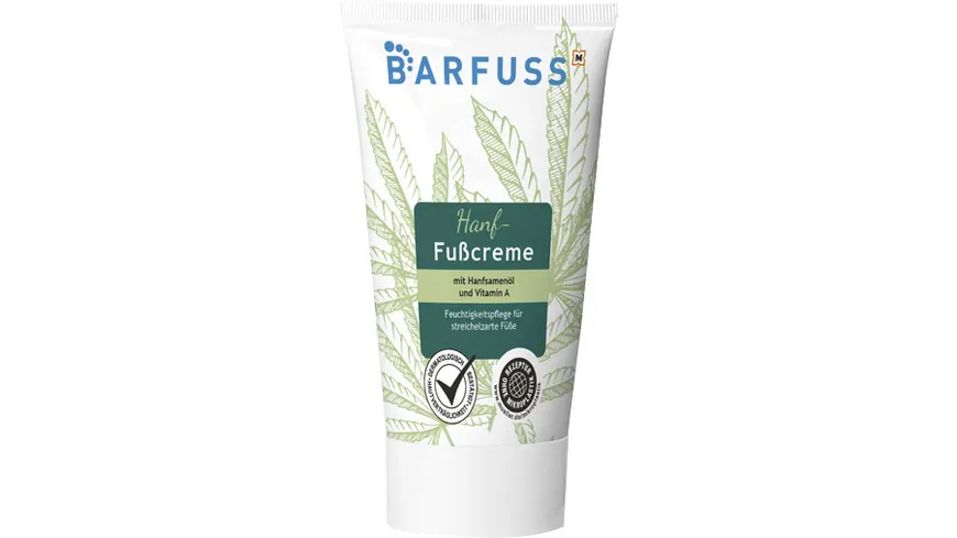 BARFUSS Fußcreme Hanfsamenöl & Vitamin A 75 ml