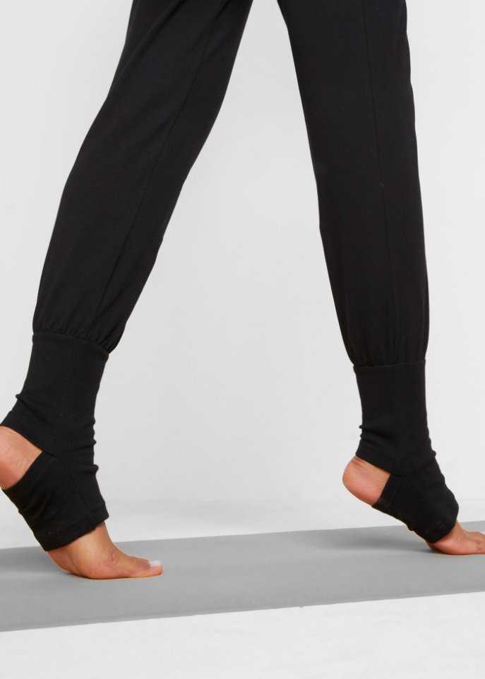 Sport-Yogahose mit Raffung am Bund