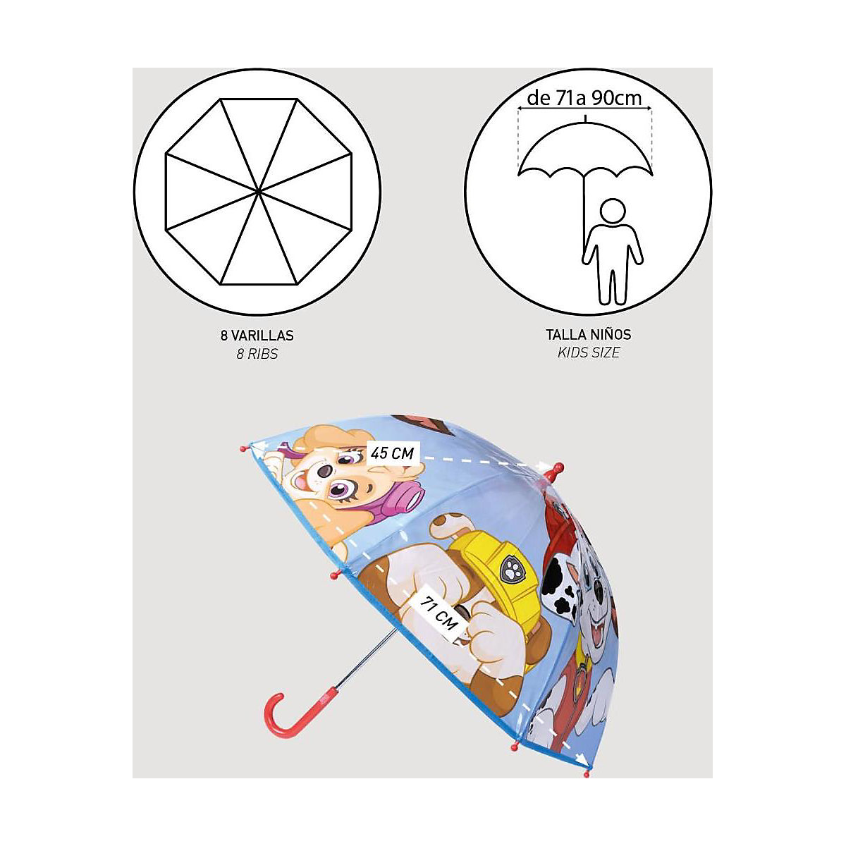 Kinderschirm 45/8 PAW Patrol