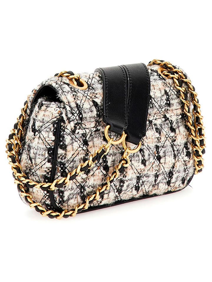 Guess Crossbody Umhängetasche in Weiß/ Schwarz/ Beige - (B)20 x (H)11 x (T)5 cm günstig kaufen onesize
