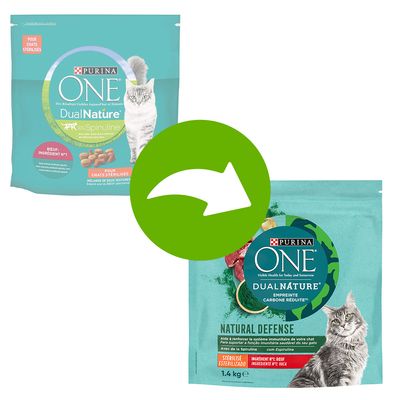 PURINA ONE Dual Nature Sterilized Rind mit Spirulina