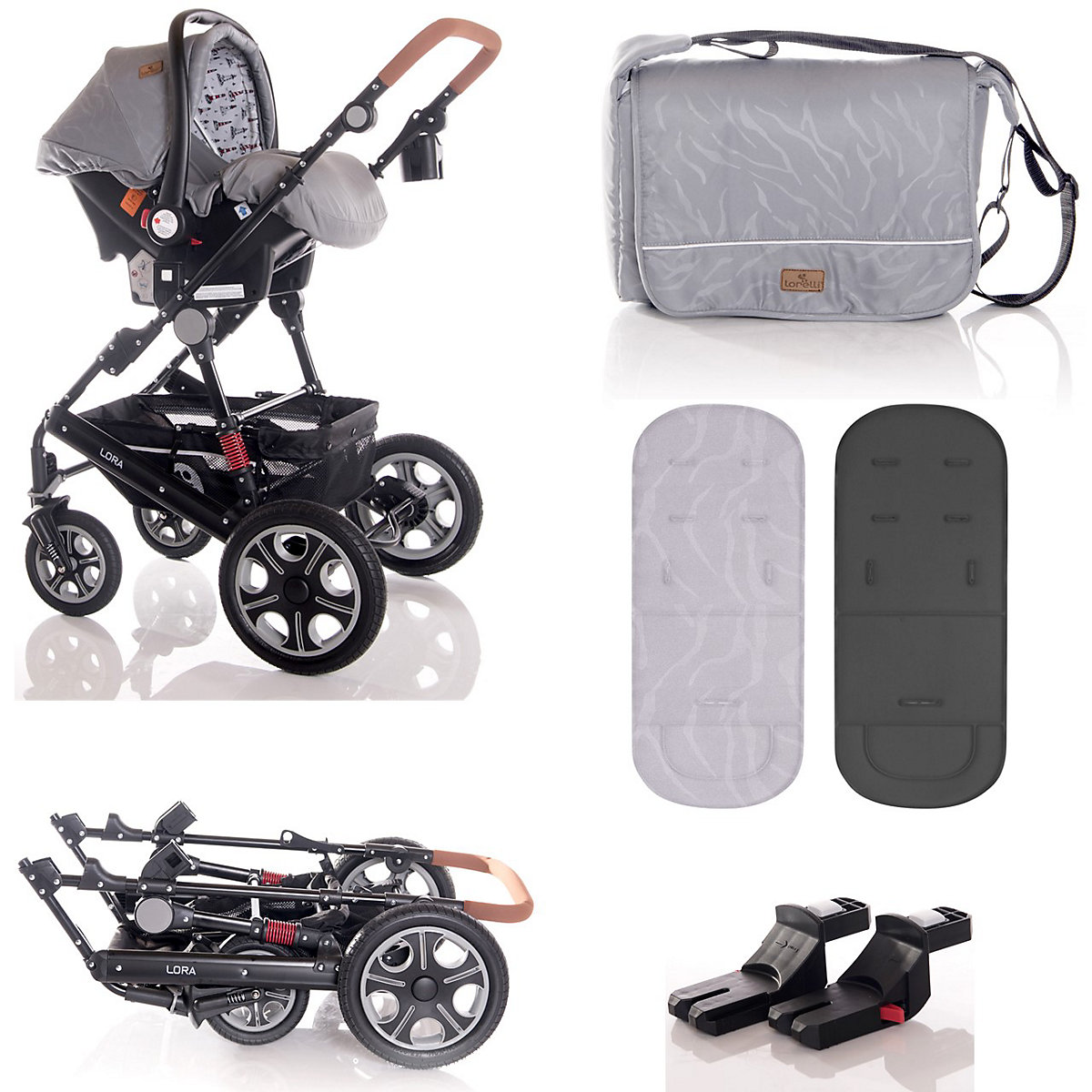 Kombikinderwagen Lora 3 in 1 Kombikinderwagen