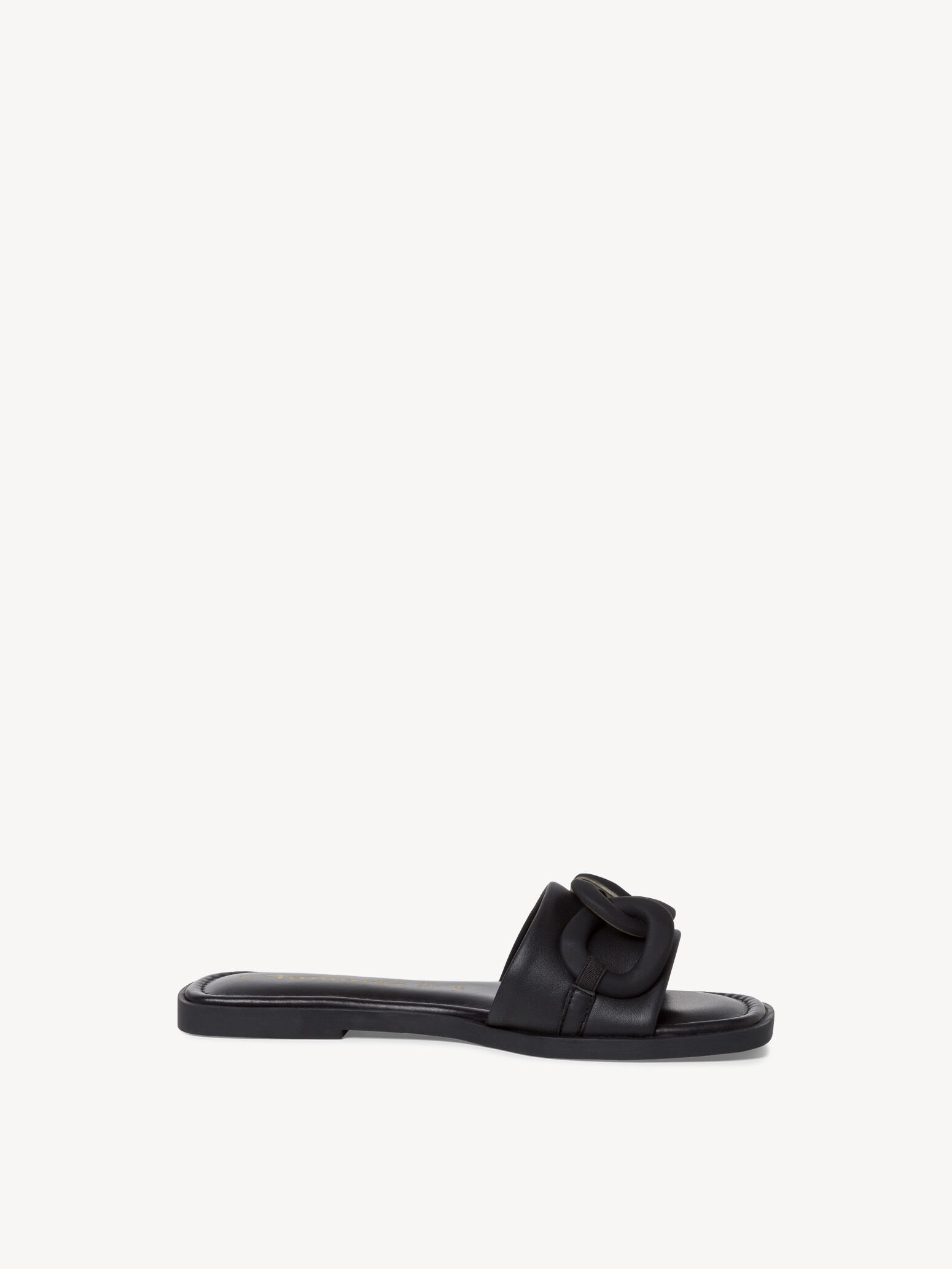 Mule en cuir - noir