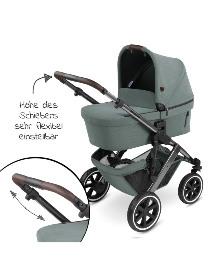 ABC-Design Kombi-Kinderwagen Salsa 4 Air - inkl. Babywanne in gruen günstig kaufen onesize