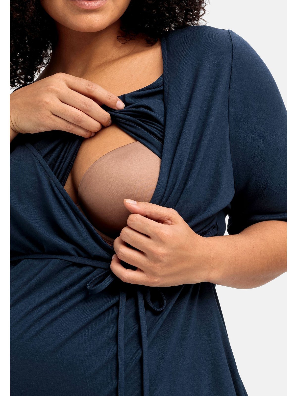 Sheego Umstandsshirt Große Größen mit Stillfunktion und passender Leggings