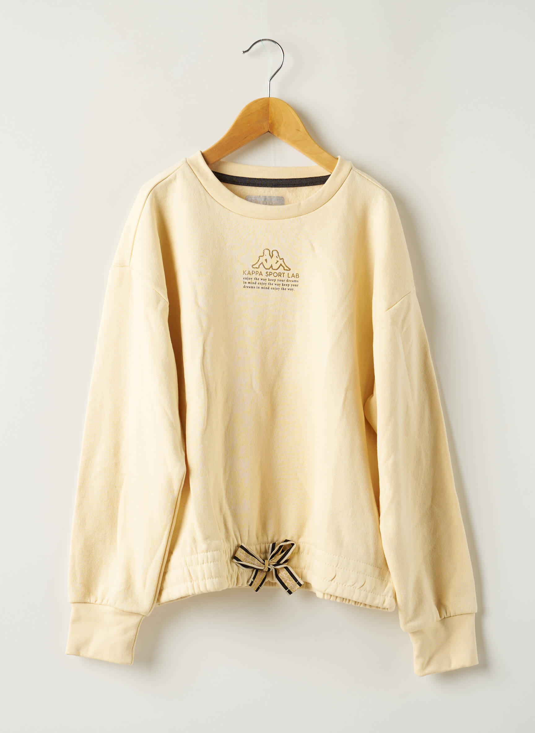 Kappa Sweats Fille couleur beige