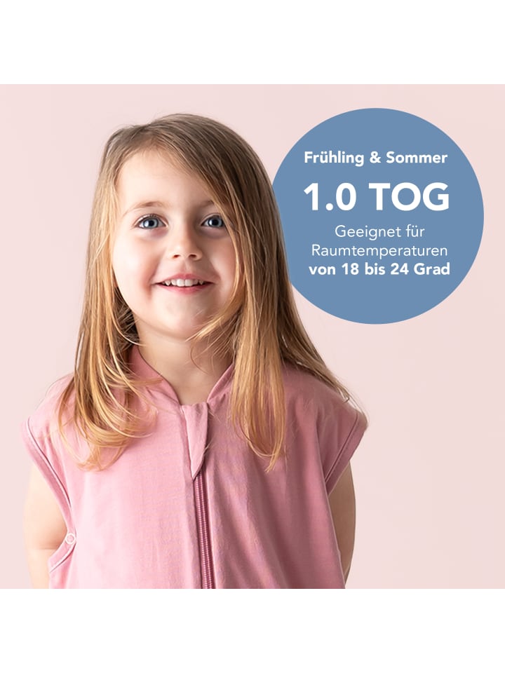 Schlummersack Babyschlafsack, 1.0 TOG in Rosa günstig kaufen
