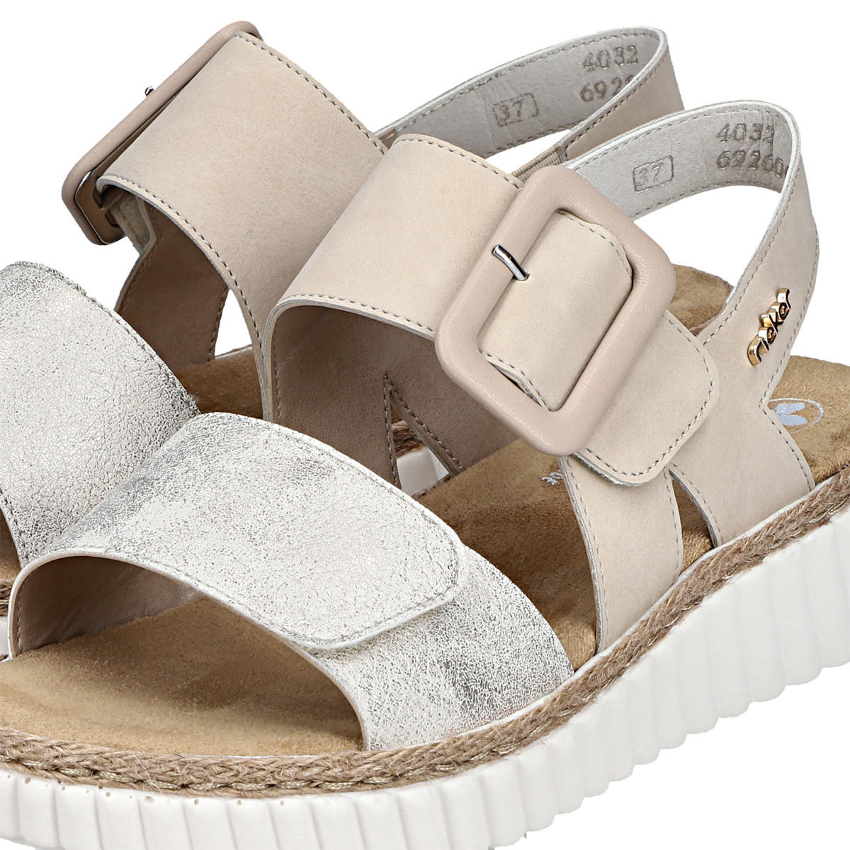Rieker 69260 Keilsandale beige
