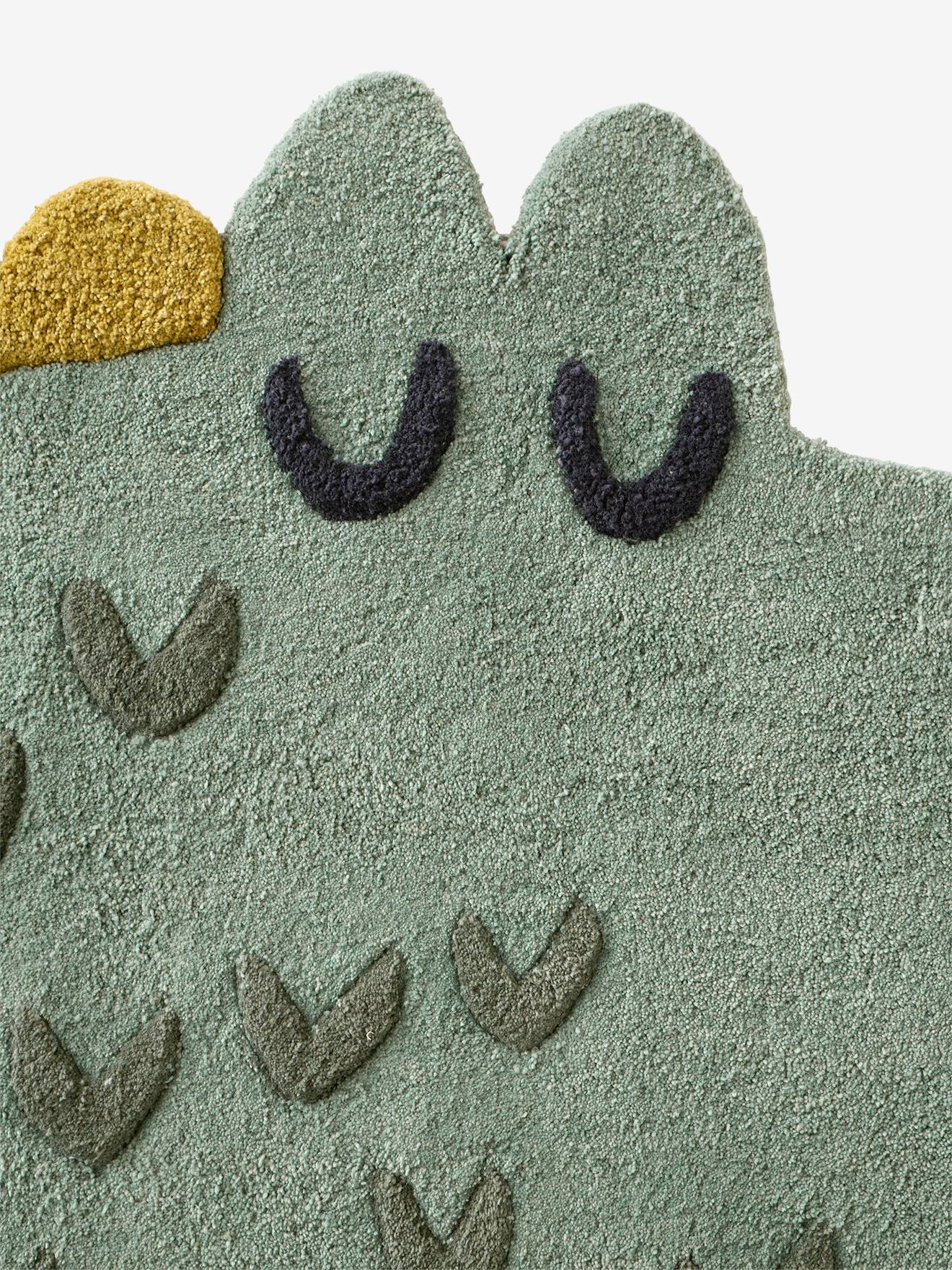Vertbaudet Kinderzimmer Teppich TREK, Krokodil - grün